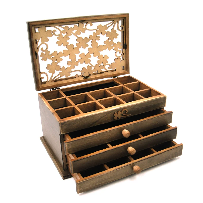 Высококачественная коробка для ювелирных изделий Европейская из твердой