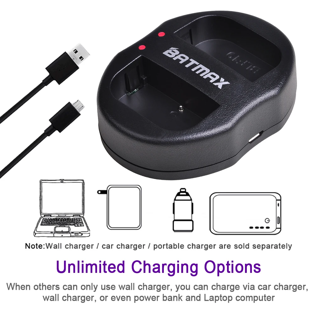 Цифровой аккумулятор Batmax 1 шт. 2600 ма/ч DLI90 + USB двойное зарядное устройство для PENTAX 2