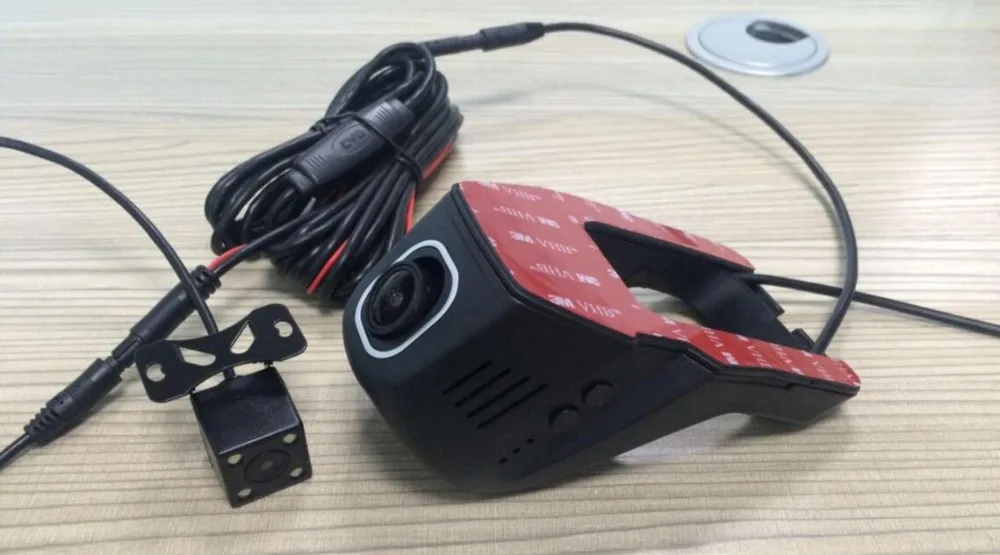 Двухканальный автомобильный wifi DVR мобильный телефон Wi-Fi камера для автомобиля двойной автомобиль черный ящик Автомобильный привод рекордер видеокамера