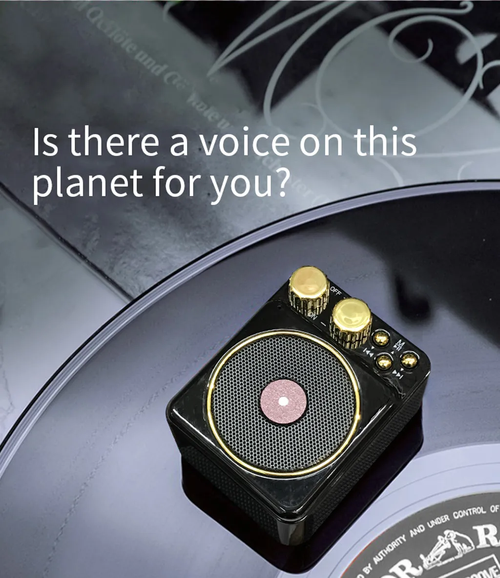 Ретро портативный мини Bluetooth беспроводные колонки Поддержка TF карты FM радио