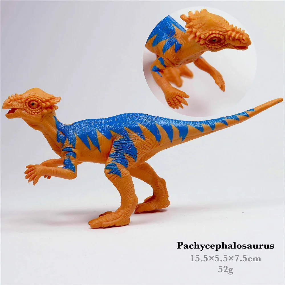 Pachycephalosaurus Парк Юрского периода, игрушечные модели динозавров для детей, игрушечный дракон, набор для мальчиков, велоцираптор, фигурка животного, фигурка, один предмет, домашний декор - Цвет: Pachycephalosaurus