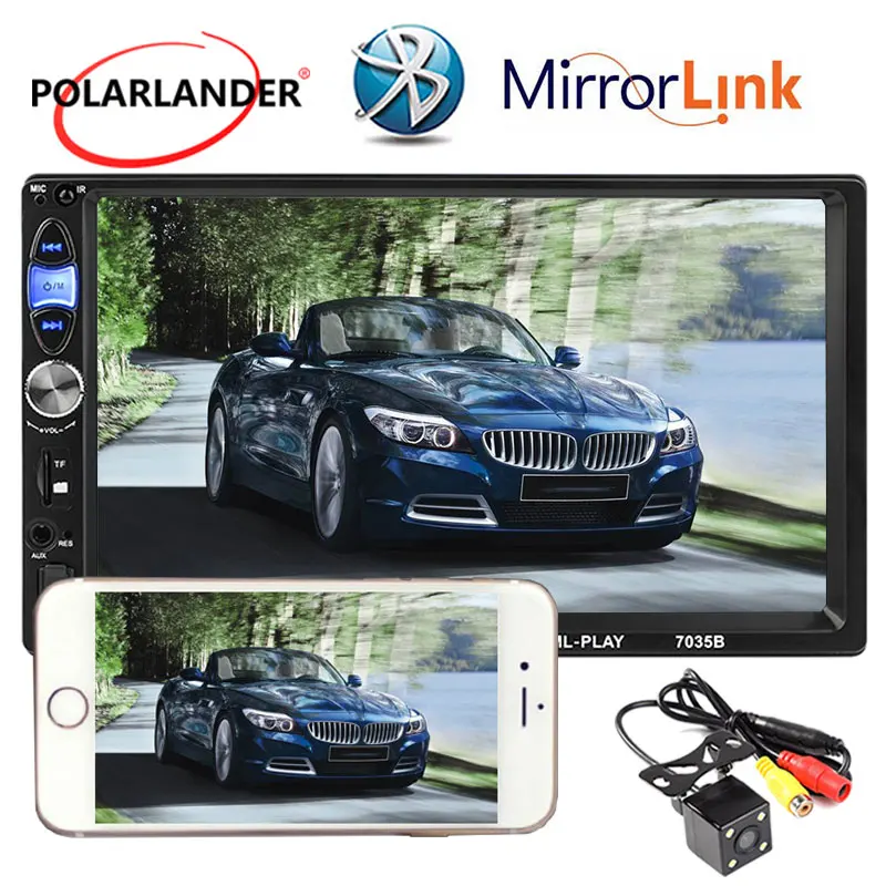 Автомагнитола 2 Din 7 дюймов мультиязычная стереосистема Mirror Link MP5 MP4 Bluetooth 2018 новый