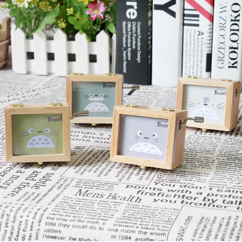 4 стиля музыкальная шкатулка Totoro Cube ручная работа металлический замок