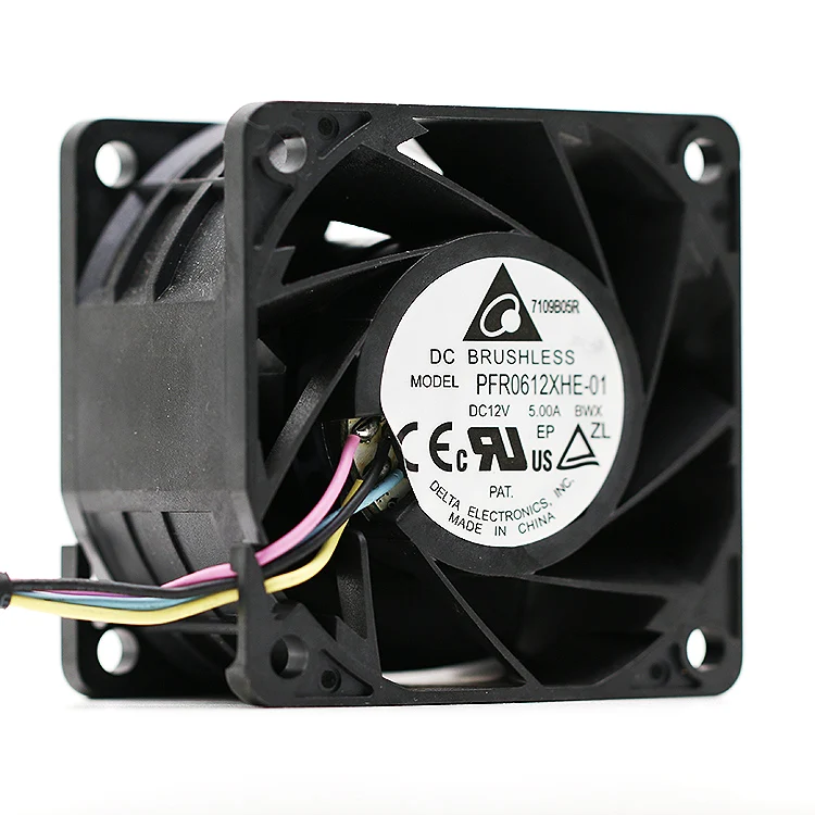 Новинка для delta PFR0612XHE-01 6038 12В 5.00A 60*60*38 мм серверный инвертор pwm 4-контактный осевой охлаждающий вентилятор