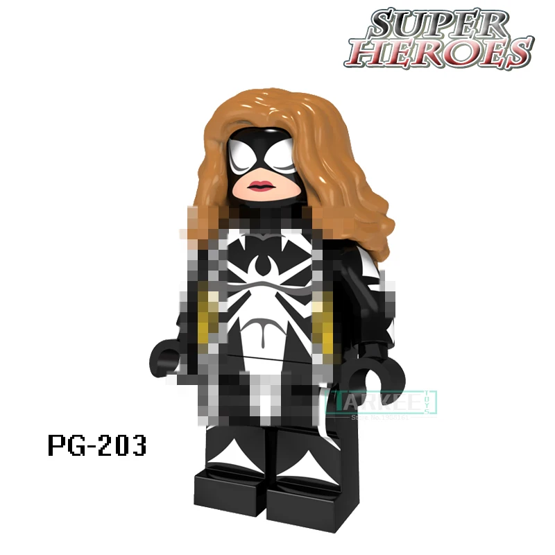 PG8057 строительные блоки паук женщина Паладин Venom цифры PG206 Мстители Superhero Звездные