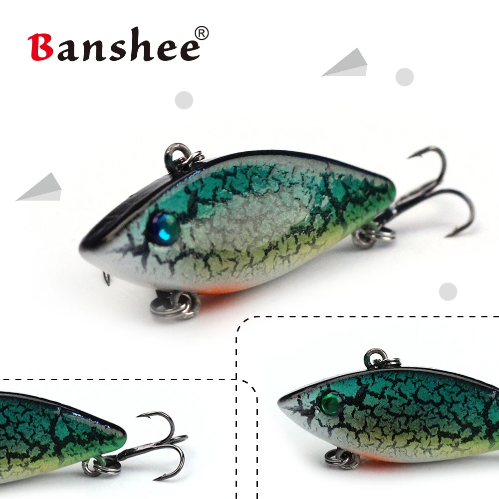 Banshee 6 шт Lipless приманки набор воблеры для окуня Щука приманка погремушка