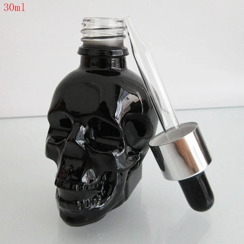 Стеклянная капельница Bottle30ML в форме черепа для Хэллоуина Электронная жидкость