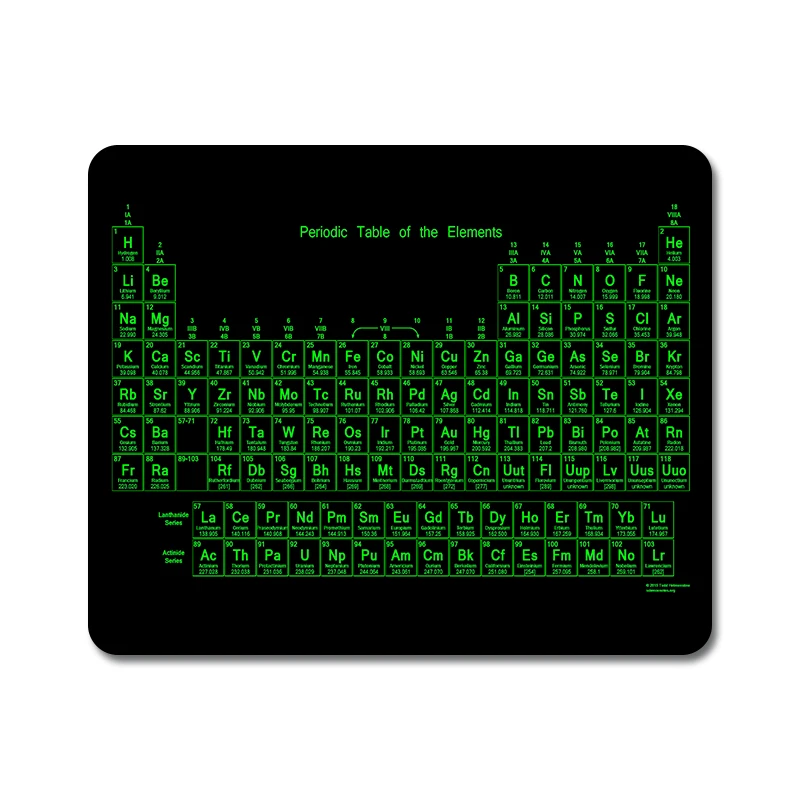 Периодически Таблица элементов Мультфильм Дизайн Натуральная Резина Настольный