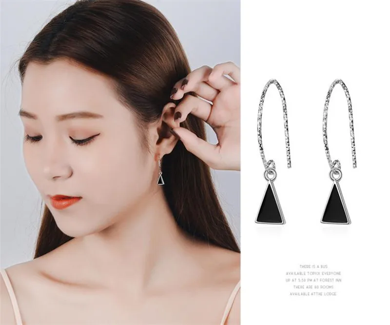 Новые модные женские серьги LUKENI из серебра 925 пробы для девочек аксессуары