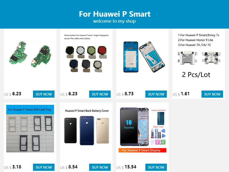 Huawei P Smart lcd дисплей кодирующий преобразователь сенсорного экрана в сборе для huawei P Smart lcd с рамкой FIG LX1 L21 L22 замена экрана