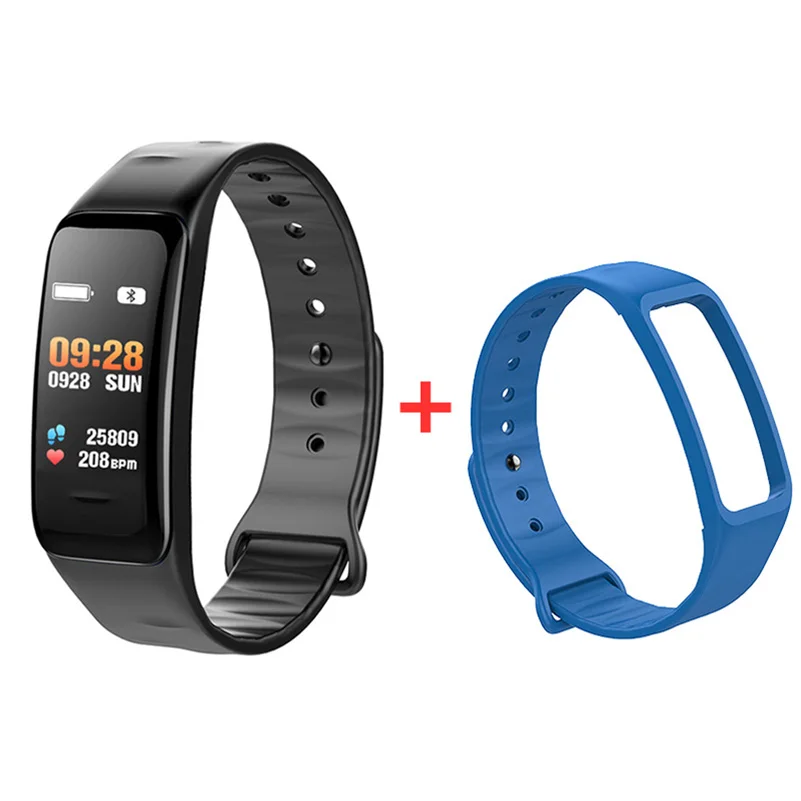Add Blue Strap Смарт-Браслет Водонепроницаемый Фитнес-трекер часы Смарт-Браслет фитнес-браслет Здоровье монитор сердечного ритма Bluetooth Спорт Smartband - Цвет: Add Blue Strap