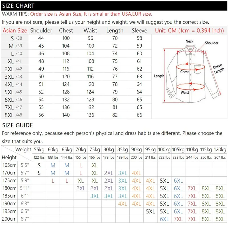 2022 New Men's Dress Shirt Solid Color Plus Size 8XL Black White Blue Gray Chemise Homme Male Business Casual Long Sleeved Shirt