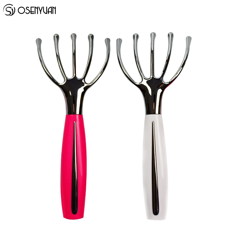 Электронный ручной массажер для кожи головы шариковый валик с пятью пальцами