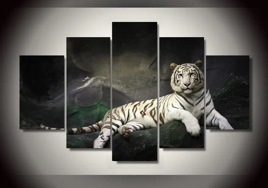 

HD Printed White Tiger Landscape Group Painting room decor print poster picture canvas Free shipping bb-029