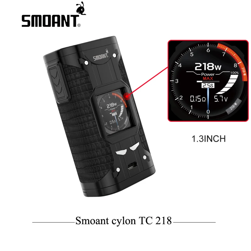 Оригинальный мод для электронных сигарет Smoant cylon TC 218 w бокс испаритель с экраном 1