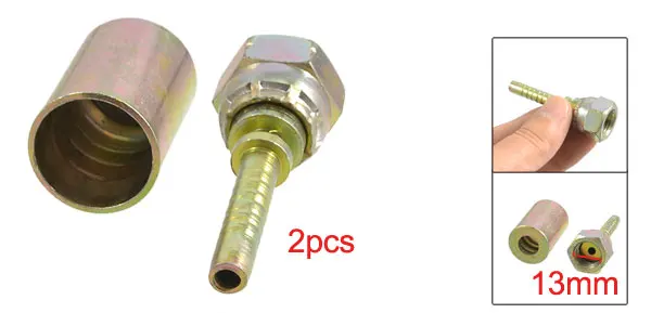 2 шт. 1/4 "Резьба BSP гидравлические конический шланг High End Давление нефтяных труб