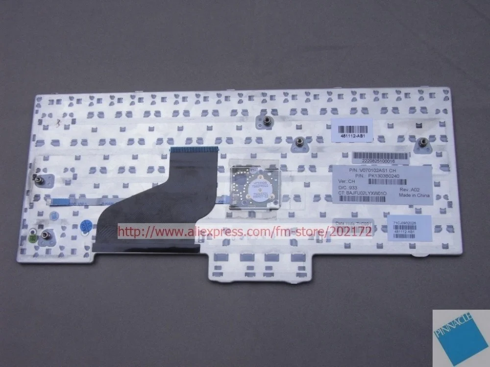 Совершенно новая черная клавиатура ноутбука 481112-AB1 PK1303B0240 для HP 2533T (Тайвань) 100%