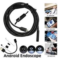 android phone inspection camera 1m 2m 5m 3 5m 7mm lens endoscope inspection pipe ip68 waterproof 480p hd micro usb snake camera