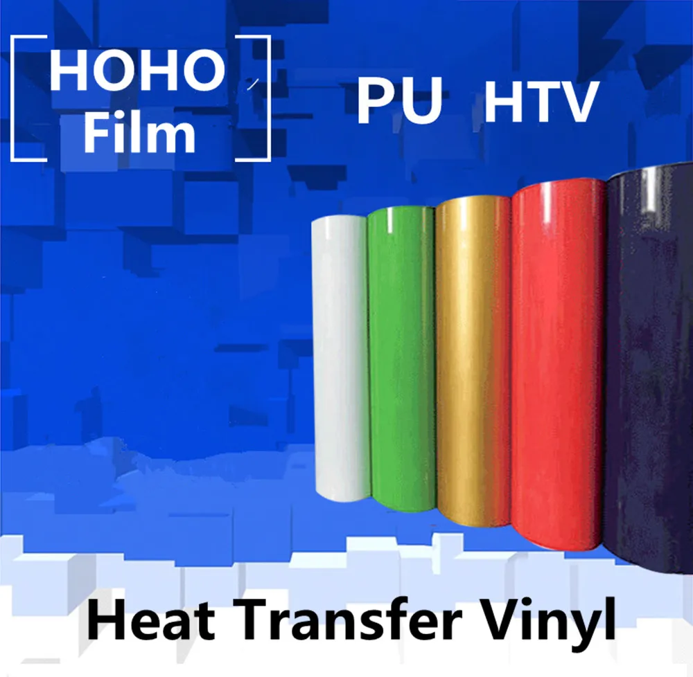 

Heat transfer vinyl 0.3m x 20m PU transfer vinyl iron on for clothes HTV shirt high elastic decor film easy to cut Wholesale