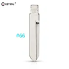 KEYYOU 10 шт.лот металлический заготовка необработанный откидной дистанционный ключ Тип лезвия 66 # для дистанционного ключа BYD F0  66
