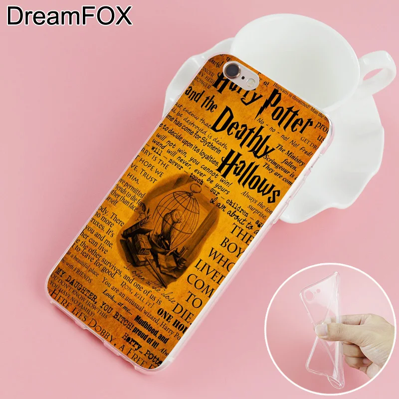 DREAMFOX L373 Гарри Поттер раскладной Мягкий ТПУ силиконовый чехол-накладка для Apple iPhone