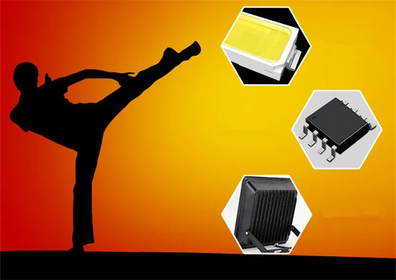 10 W 20 W 30 W 50 W 150 W 300 W 500 W 1000 W Светодиодный прожектор AC110V 220 V Светодиодный прожектор IP66 Водонепроницаемый открытый прожектор для сада
