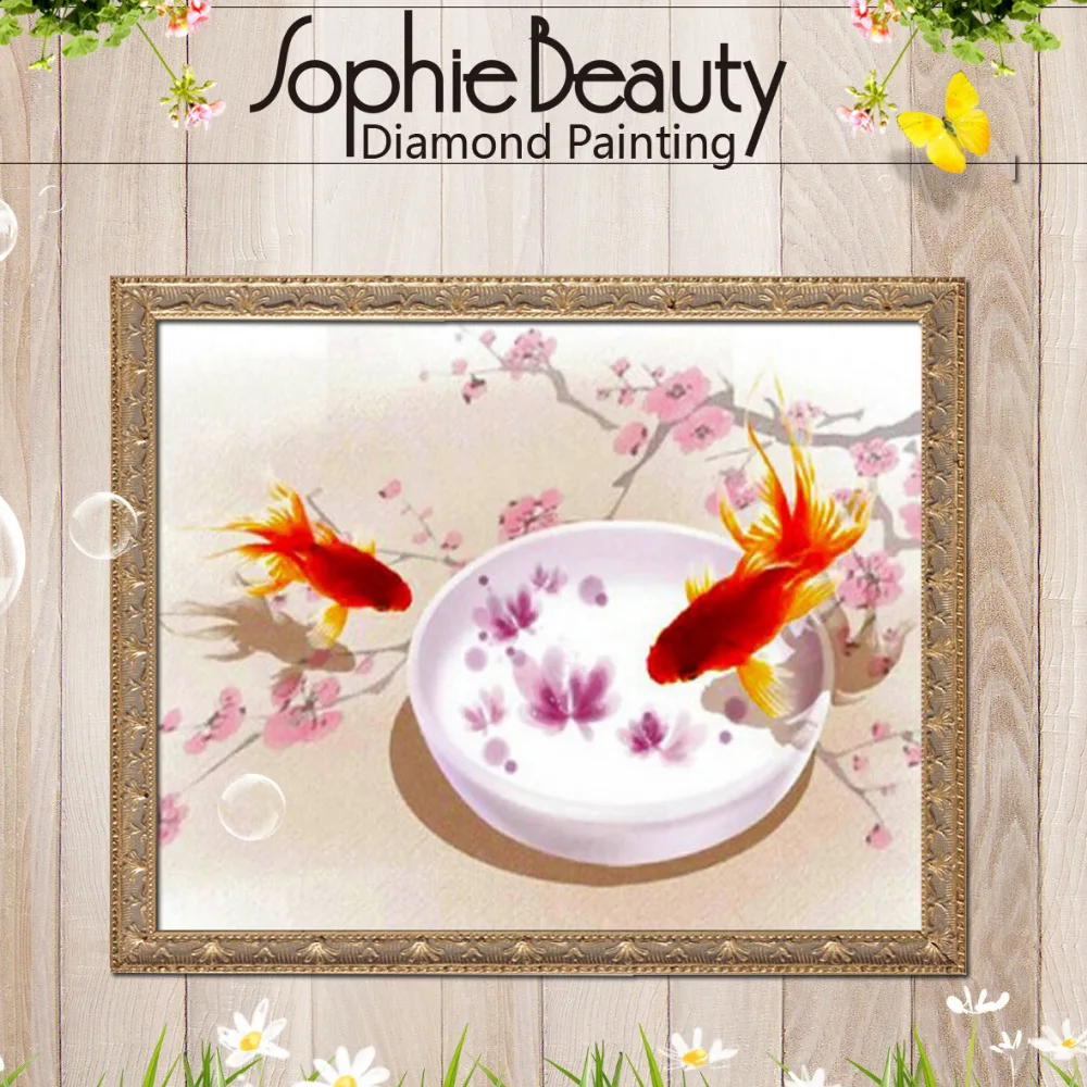 

Акция 2018, настоящий алмазный узор «сделай сам», вышивка крестиком, полная вышивка рыбами с рукоделием в зимнем стиле