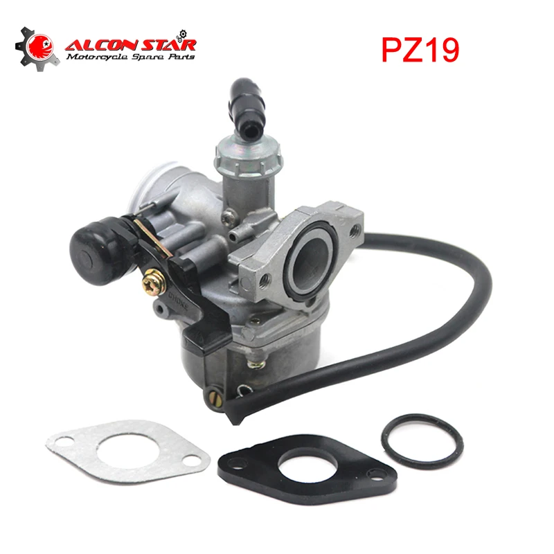 Alconstar 19 мм карбюратор PZ19 Carb VM16 дроссель для 2 х тактный Мотокросс 50cc 90cc 110cc Мотоцикл