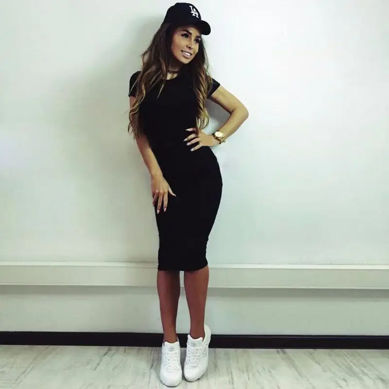 Новинка 2017 повседневное женское облегающее пикантное летнее платье карандаш