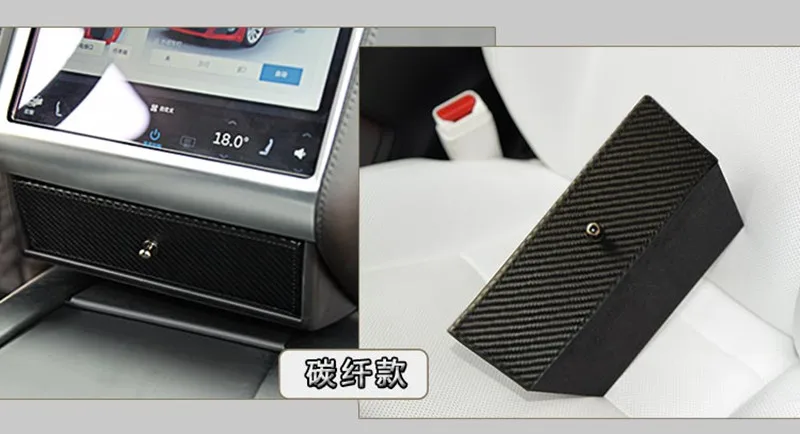 Koop 1Pc Auto Center Console Storage Box Bag Organizer Accessoires Voor Tesla Model X Model S Perfect Fit Zonnebril Lade