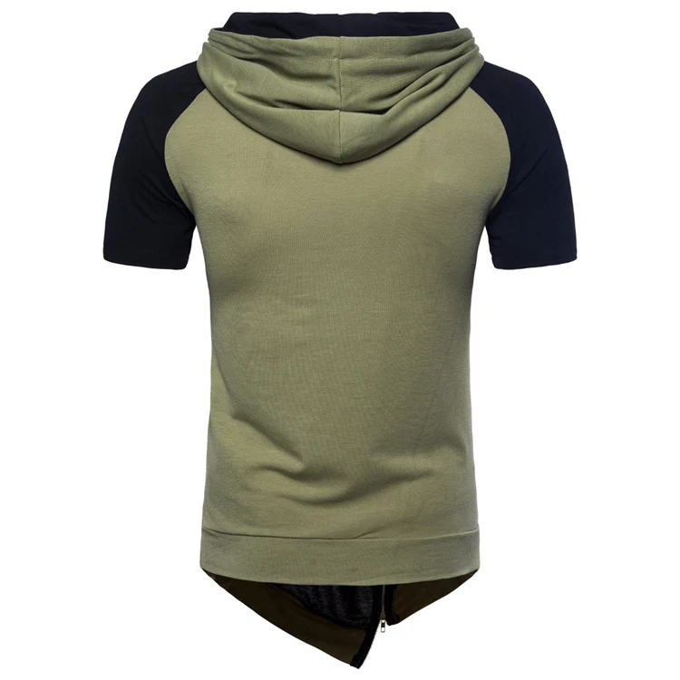 Футболка мужская с капюшоном брендовая дизайнерская клетчатая рубашка