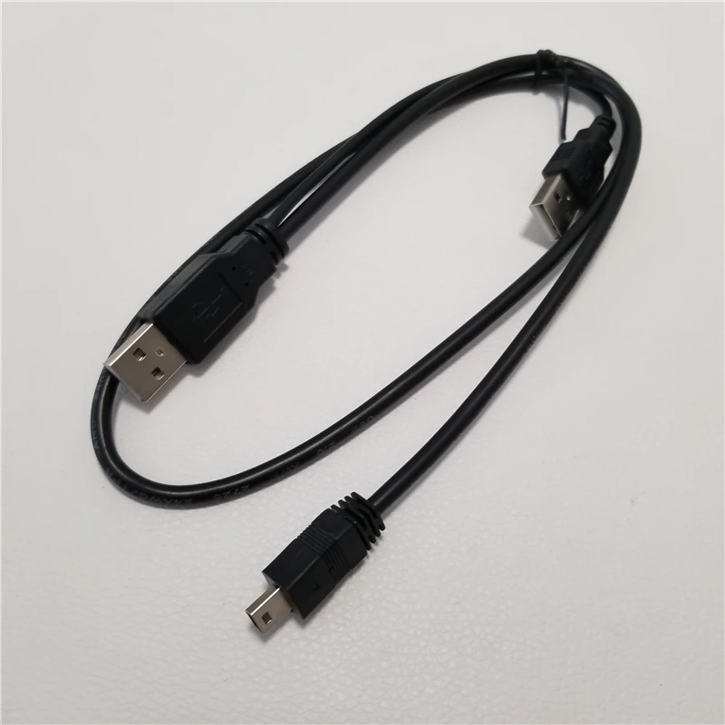 Usb 2 0 A к Mini 5 Pin кабель для передачи данных Шнур с внешним кабелем питания