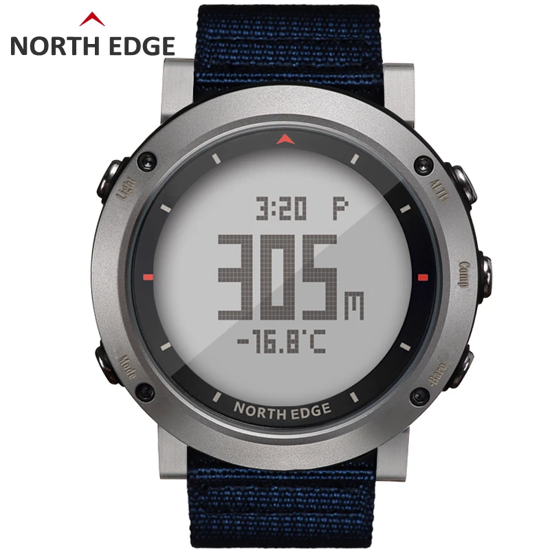 Мужские спортивные цифровые часы NORTH EDGE для бега плавания альтиметр барометр
