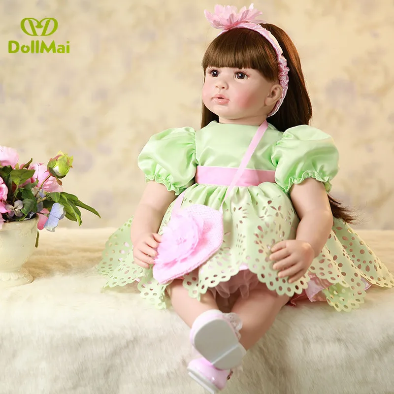 Мягкая силиконовая Кукла Reborn для девочек, 22 