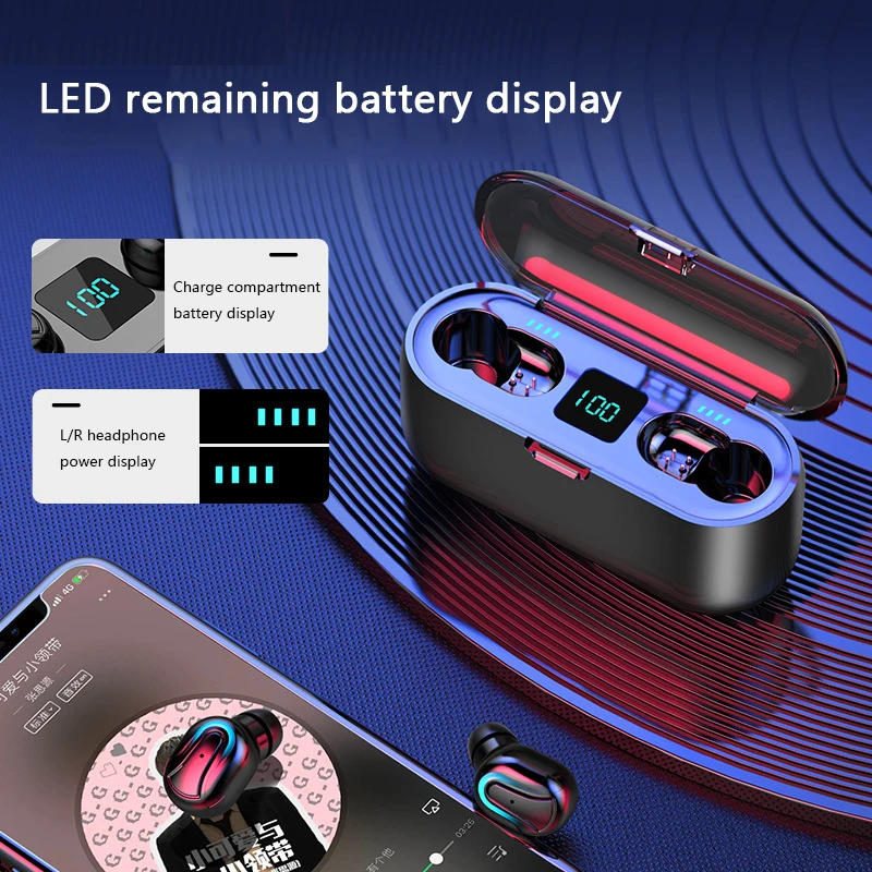 HATOSTEPED Capsule TWS беспроводные наушники V5.0 Bluetooth с глубокими басами стерео звук