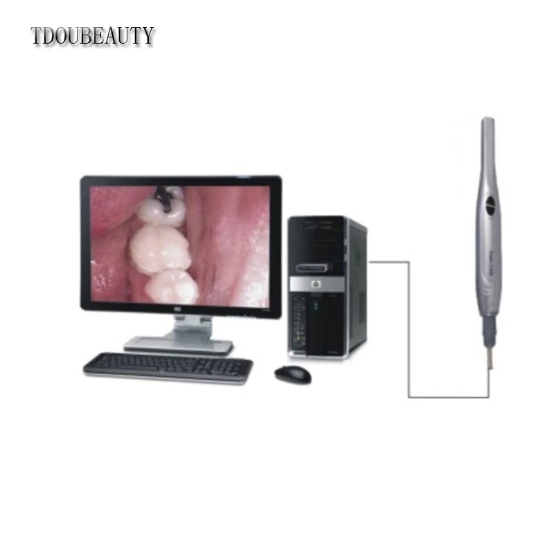 TDOUBEAUTY Стоматологическая внутриоральная камера с 6 светодиодами 1/4 Sony CCD USB 2 0