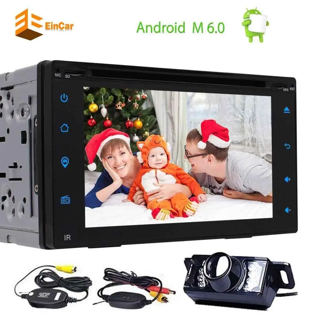 Автомобильный dvd плеер на основе Android 6 2 ''стерео gps навигации 2Din в тире головное