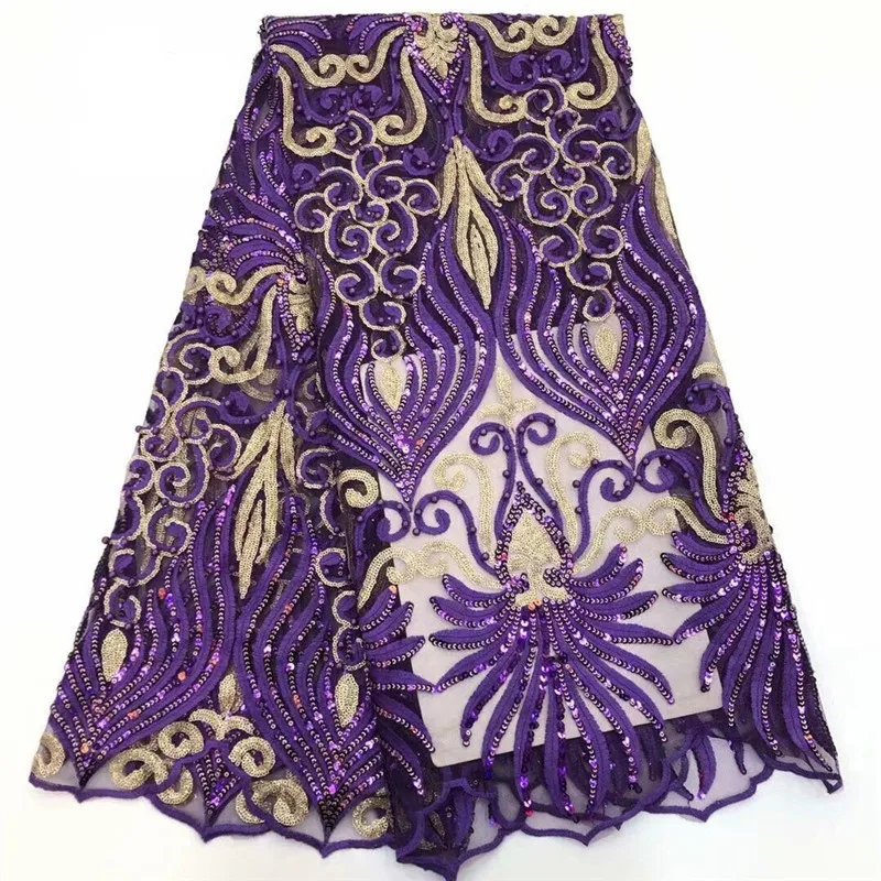 

Double-colors magic pattern with same color beads and sequins wedding dress fabric ADP125 Free shipping French Tulle Lace Fabric