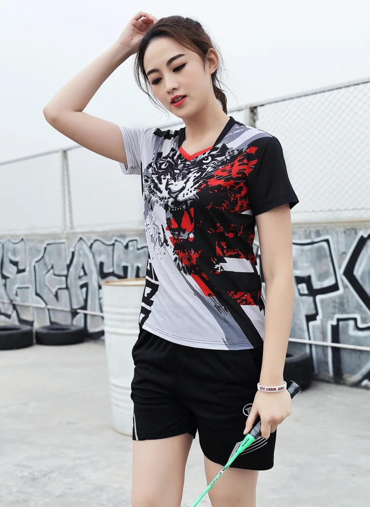 Футболка для бадминтона 2020 Мужская теннисная рубашка женские шорты настольного