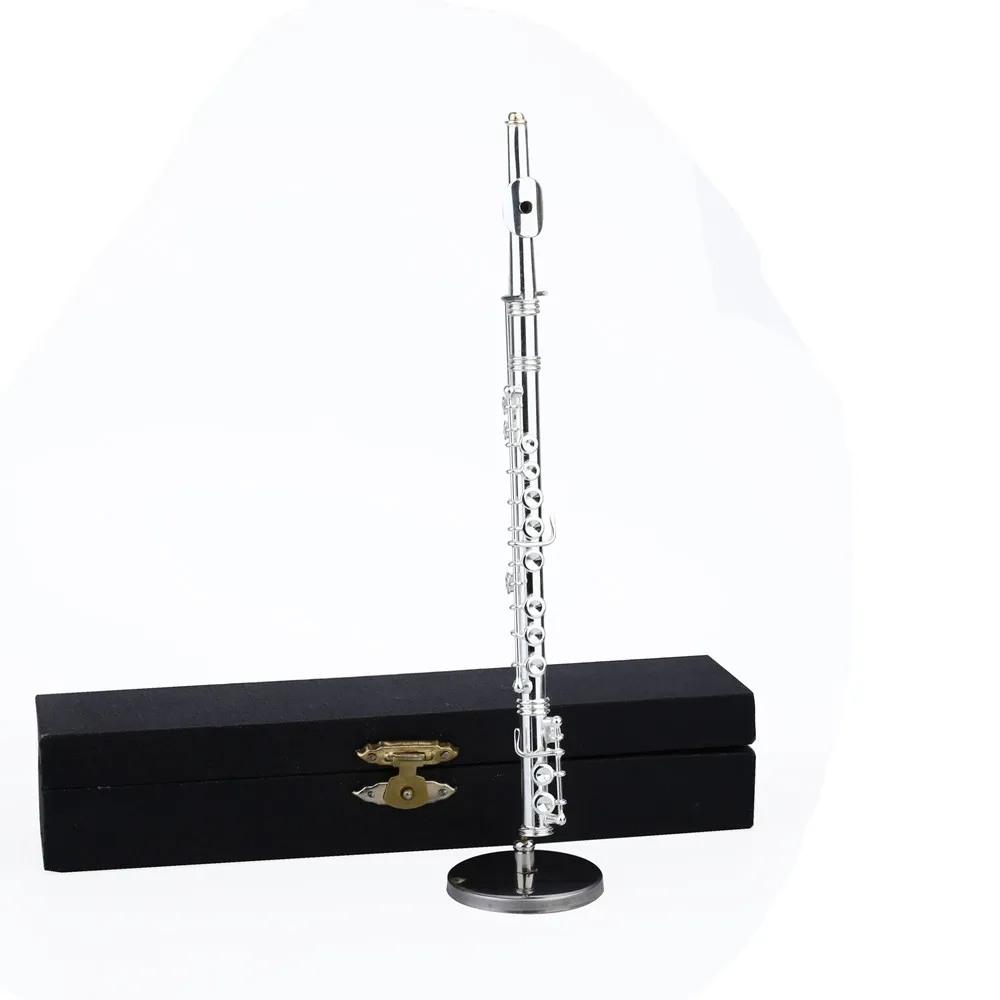 Silver Flute-14cm Лиз и синяя птица Миниатюрная модель флейты мини oboe музыкальный инструмент украшения подарок и украшение - Цвет: Silver Flute-14cm