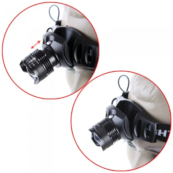 Фонарь налобный светодиодный водонепроницаемый 4 режима 2000 лм|headlight zoomable|headlamp