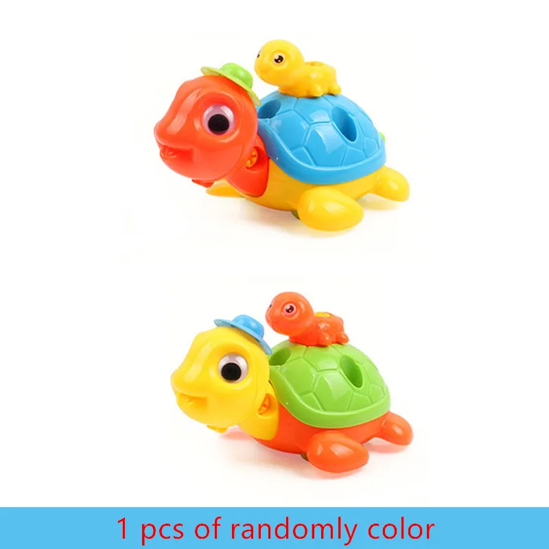 Tortoise Пластиковые 3D DIY Съемные комбинированные сборки мотоциклов конструкционный набор игрушки для детей модели наборы обучающие игрушки - Цвет: Tortoise
