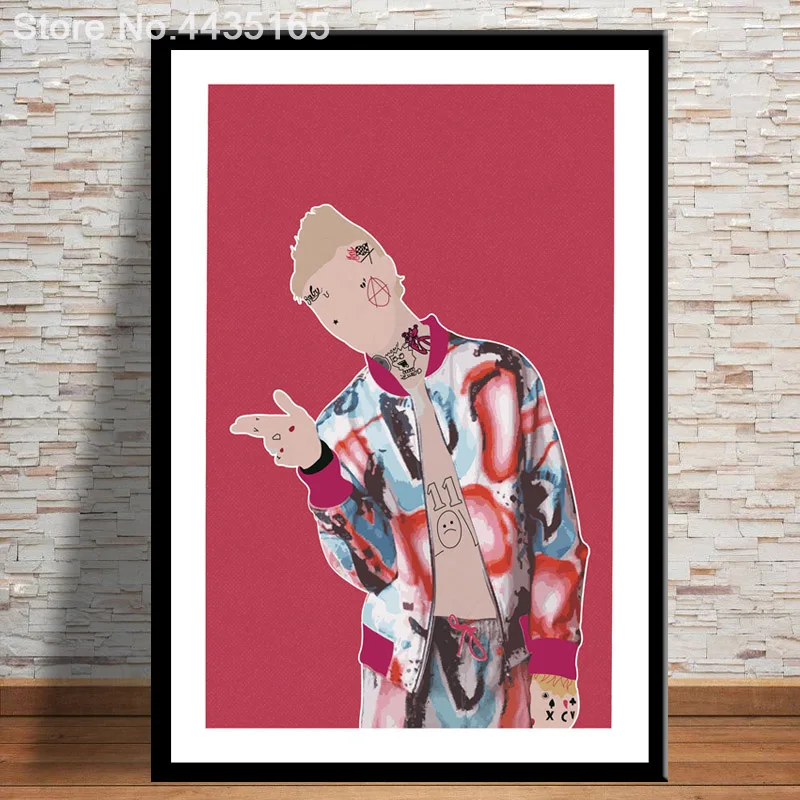 Постеры и принты Горячая Lil Peep R.I.P Новинка хип-хоп рэпер музыка ПЕВЕЦ звезда Альбом Плакат домашний декор для гостиной