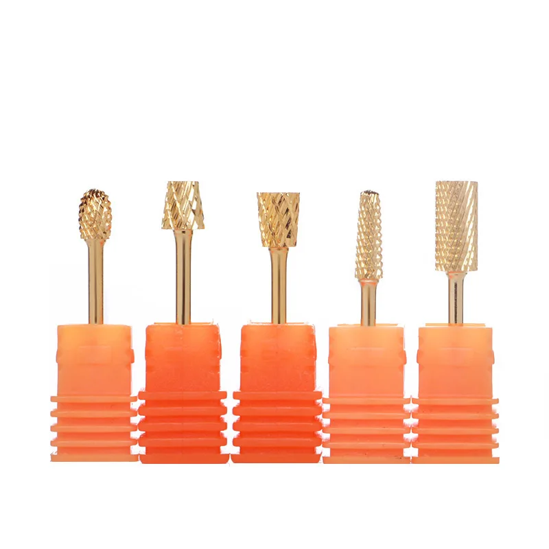 1 шт. Золотая головка ногтей сверлильный станок пилка для мульти размер