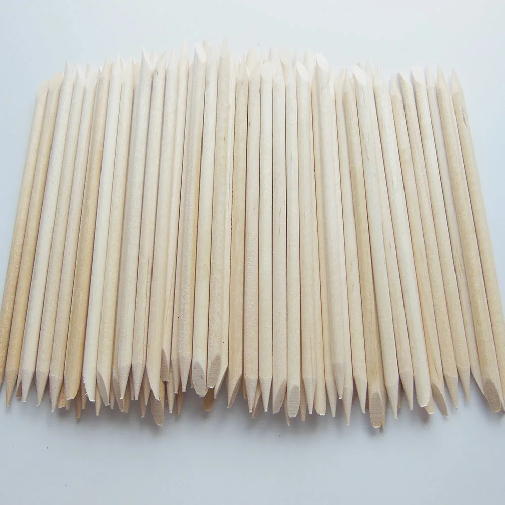 100 шт. толкатель для кутикулы из апельсинового дерева|wood stick cuticle pusher|cuticle pusherorange wood