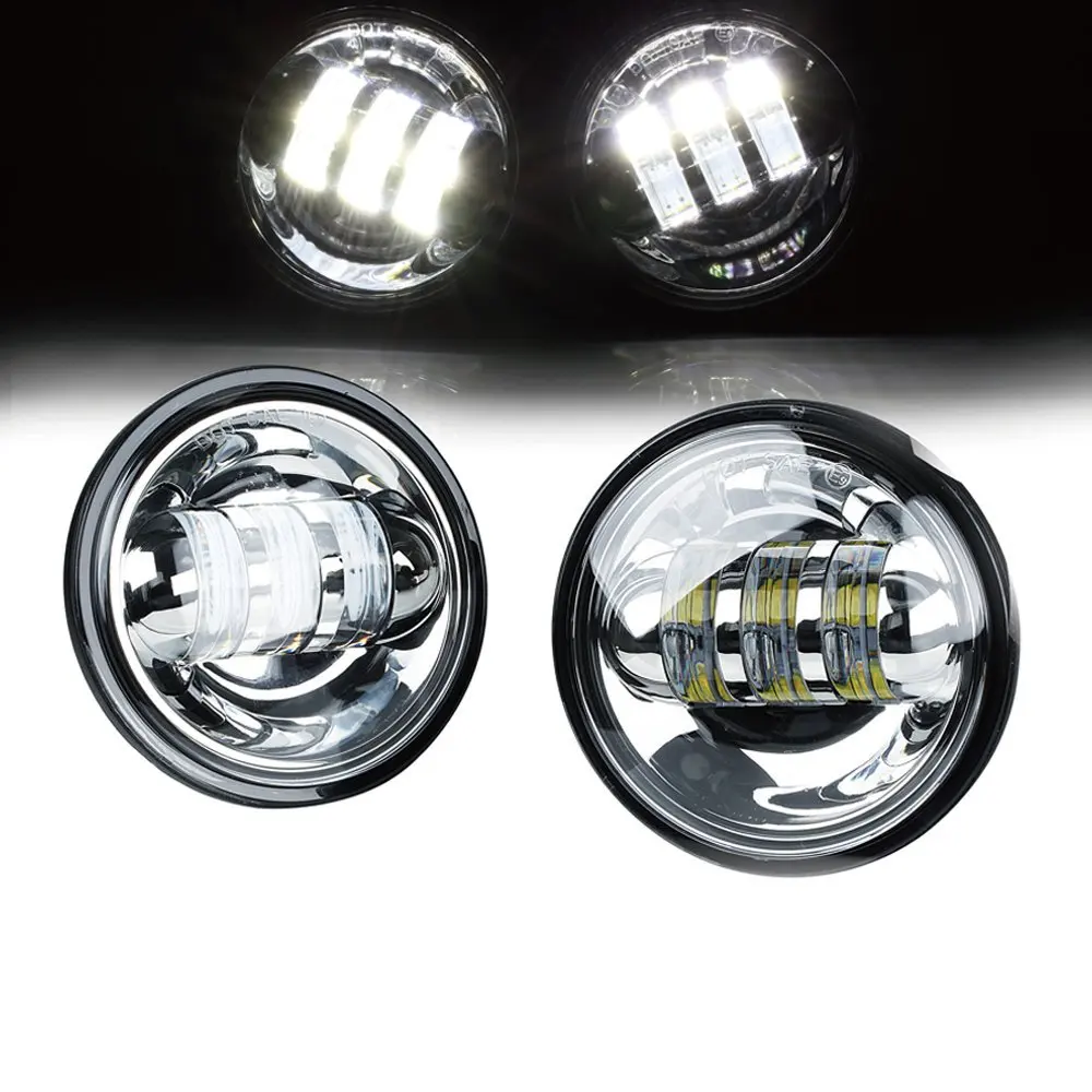 

4-1/2" 4.5inch LED Passing Light for Fog Lamps Auxiliary Light Bulb Motorcycle Projector Spot Driving Lamp