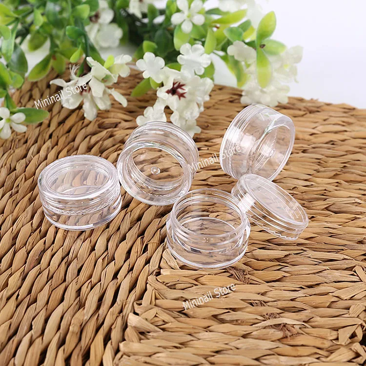 10 шт. косметические бутылки для многоразового использования путешествия крем банки Пустая палитра коробка пластиковый контейнер круглая пудра мини Sub прозрачный