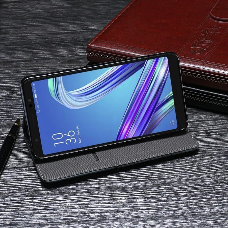 Для Asus ZA550KL Чехол Премиум Ретро Кожа Стенд флип чехол для ZenFone Vivre L1 случае
