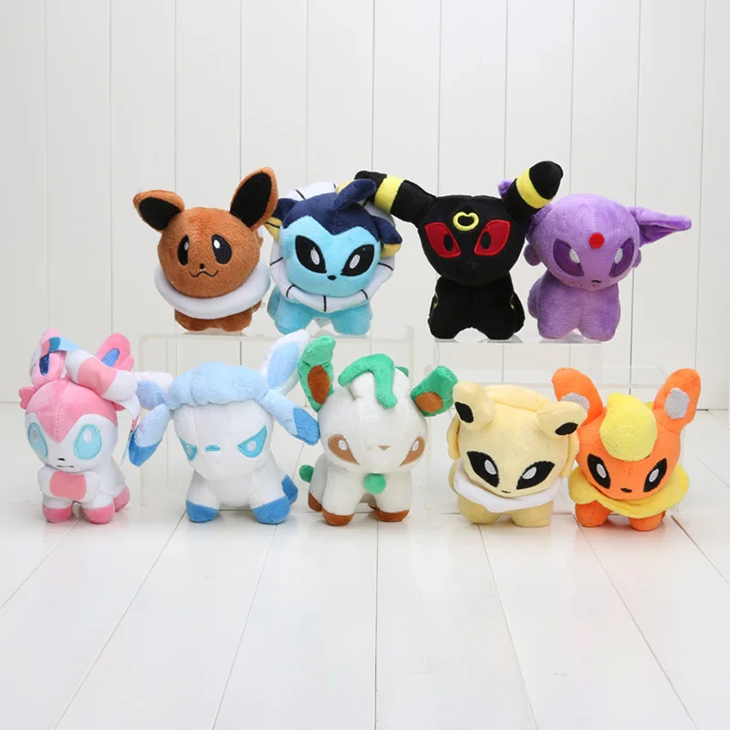 Карманная кукла Sylveon Umbreon Eevee Espeon Jolteon Vaporeon Flareon Glaceon Leafeon куклы и аксессуары плюшевая мягкая игрушка