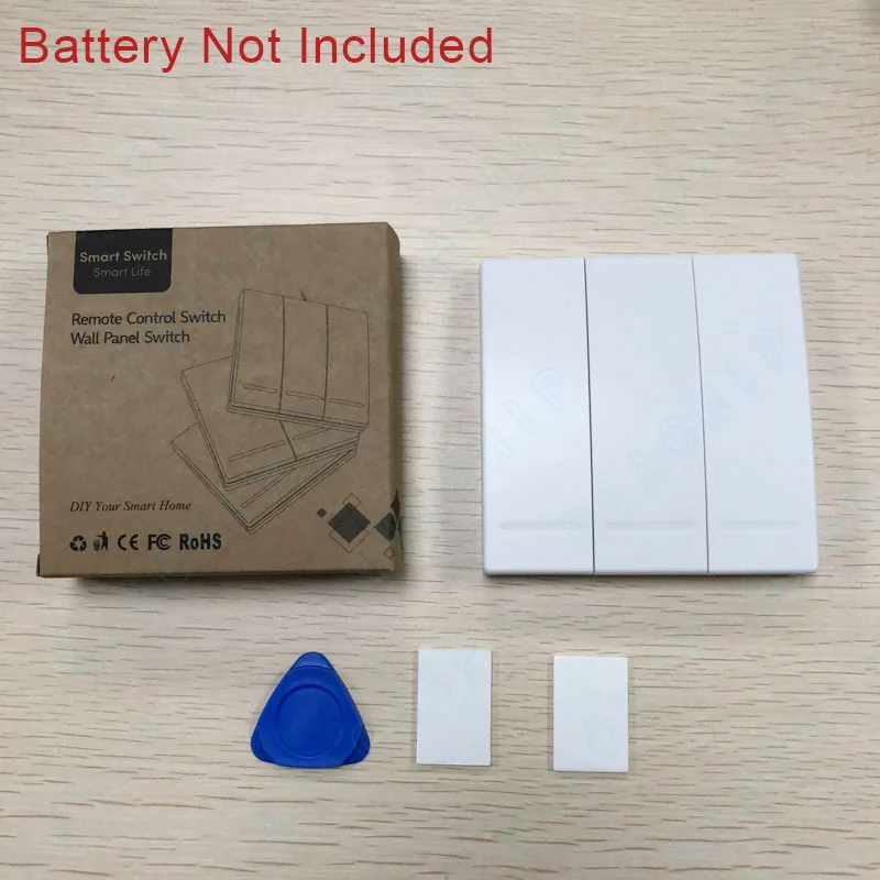 3 Button Transmitter QIACHIP 433 МГц 86 стены Панель Беспроводной удаленного Управление передатчик 1 2 3 Кнопка rf-коммутатора для свет лампы дома Гостиная - Цвет: 3 Button Transmitter